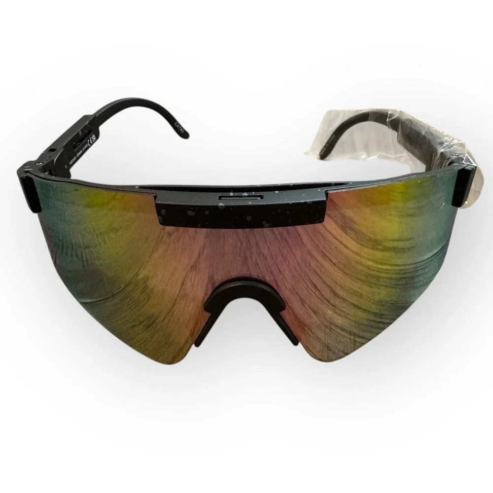 Pit Viper Style Sunglasses Rainbow Mirrored‎ Lens Sport Cycling Outdoor Eyewear
